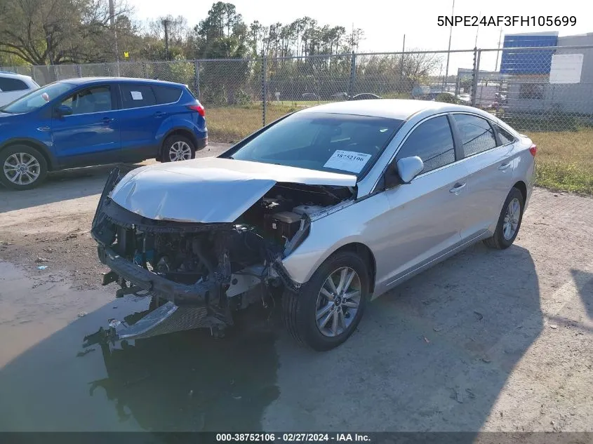 5NPE24AF3FH105699 2015 Hyundai Sonata Se