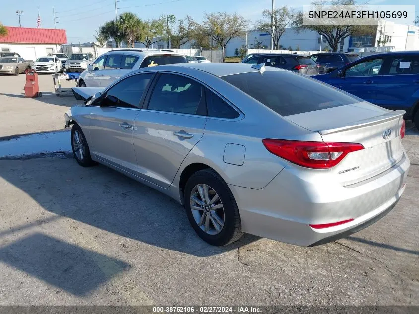 5NPE24AF3FH105699 2015 Hyundai Sonata Se