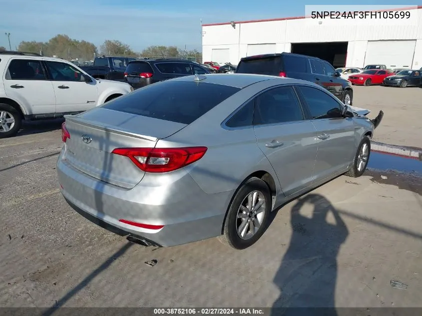 5NPE24AF3FH105699 2015 Hyundai Sonata Se