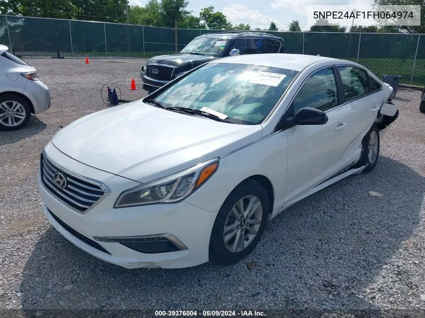 2015 Hyundai Sonata Se VIN: 5NPE24AF1FH064974 Lot: 39376004