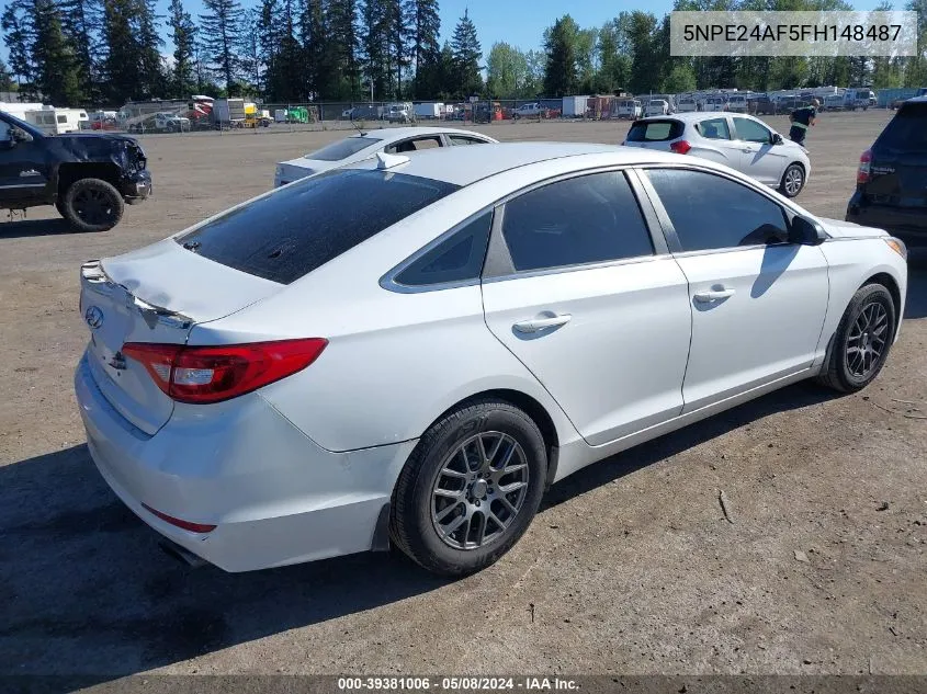 5NPE24AF5FH148487 2015 Hyundai Sonata Se