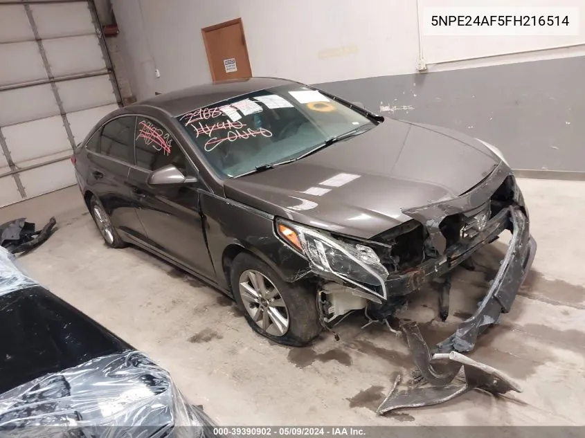 5NPE24AF5FH216514 2015 Hyundai Sonata Se