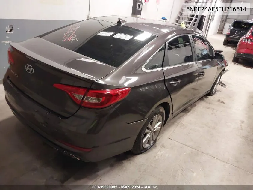 2015 Hyundai Sonata Se VIN: 5NPE24AF5FH216514 Lot: 40356588