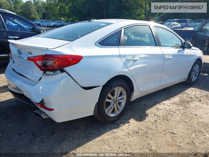 5NPE24AF3FH108957 2015 Hyundai Sonata Se