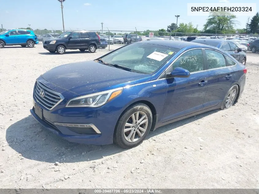 2015 Hyundai Sonata Se VIN: 5NPE24AF1FH203324 Lot: 39487706