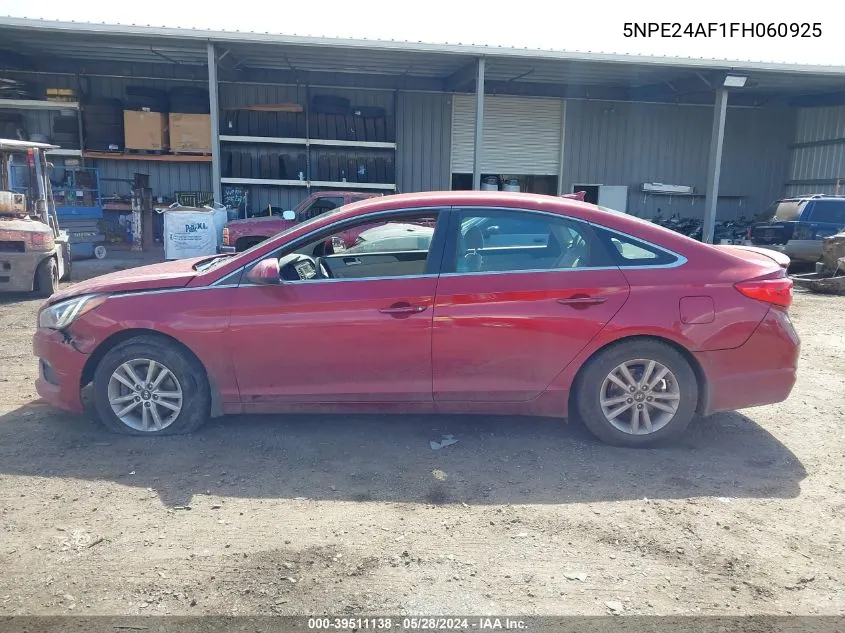 2015 Hyundai Sonata Se VIN: 5NPE24AF1FH060925 Lot: 39511138