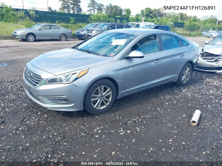 5NPE24AF1FH126891 2015 Hyundai Sonata Se