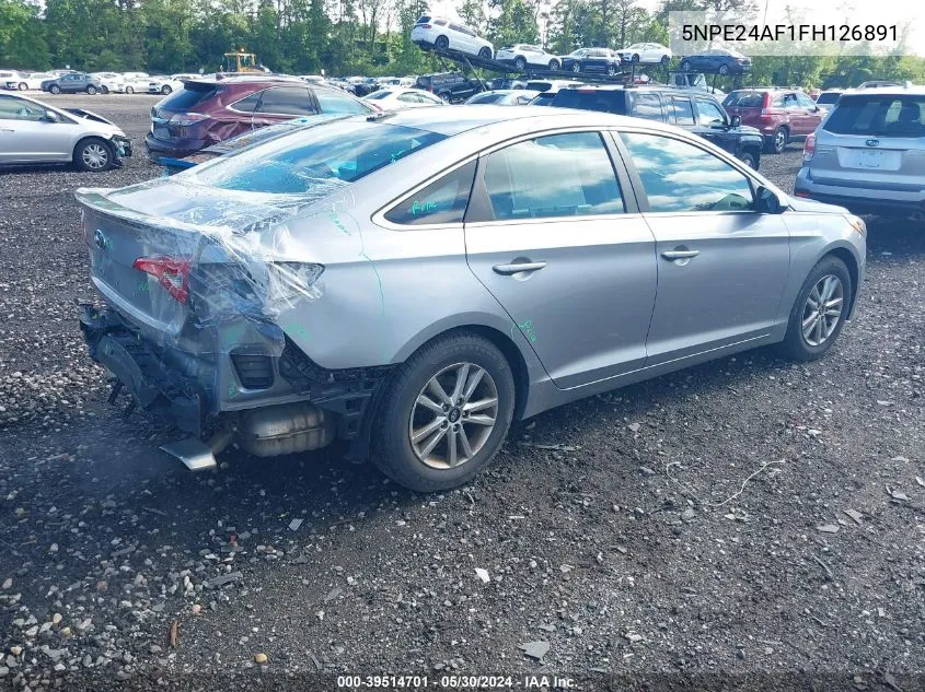 5NPE24AF1FH126891 2015 Hyundai Sonata Se