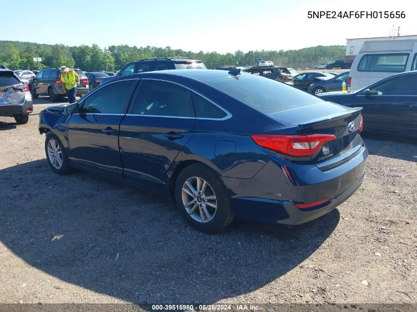 2015 Hyundai Sonata Se VIN: 5NPE24AF6FH015656 Lot: 39515980