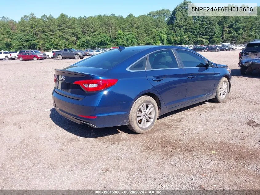 2015 Hyundai Sonata Se VIN: 5NPE24AF6FH015656 Lot: 39515980