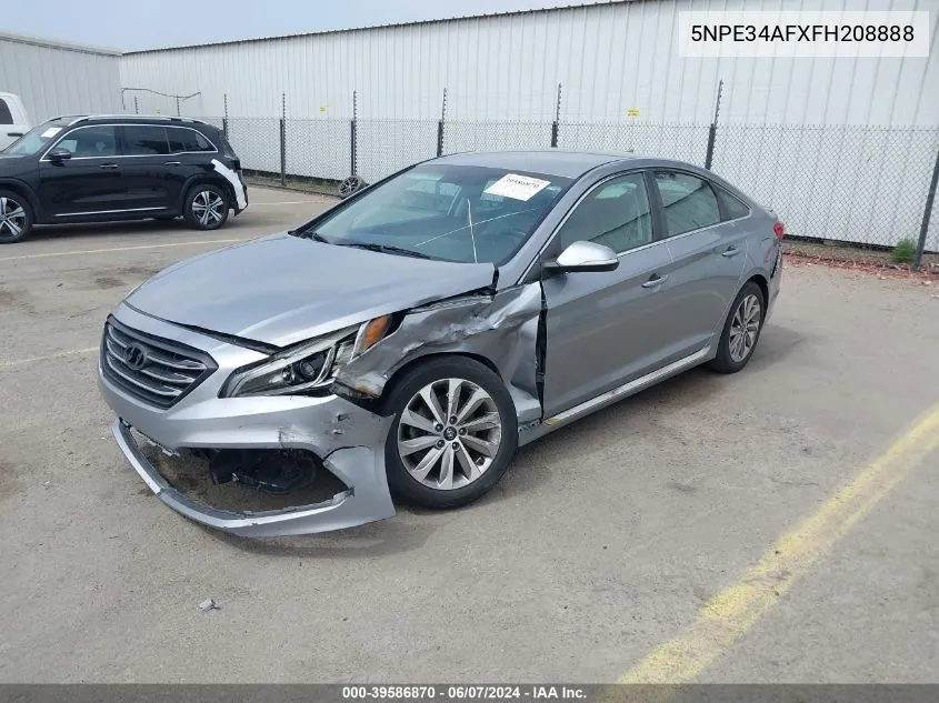 2015 Hyundai Sonata Sport VIN: 5NPE34AFXFH208888 Lot: 39586870