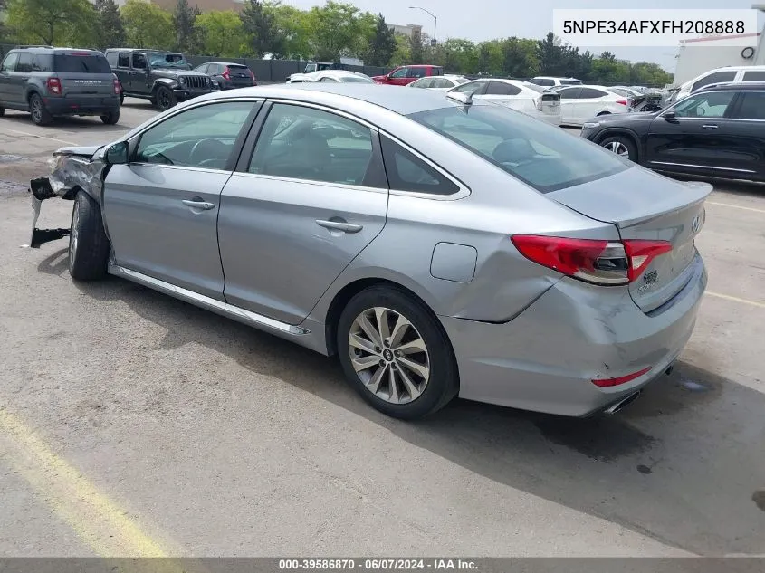 2015 Hyundai Sonata Sport VIN: 5NPE34AFXFH208888 Lot: 39586870