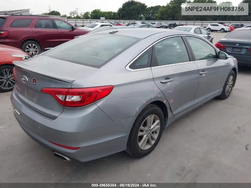 2015 Hyundai Sonata Se VIN: 5NPE24AF9FH083756 Lot: 39655354