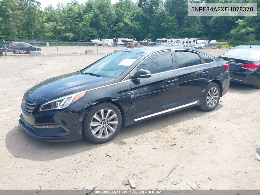 2015 Hyundai Sonata Sport VIN: 5NPE34AFXFH078370 Lot: 39666531