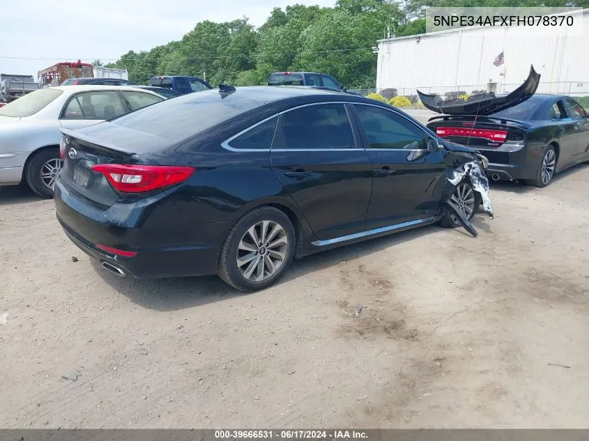 2015 Hyundai Sonata Sport VIN: 5NPE34AFXFH078370 Lot: 39666531