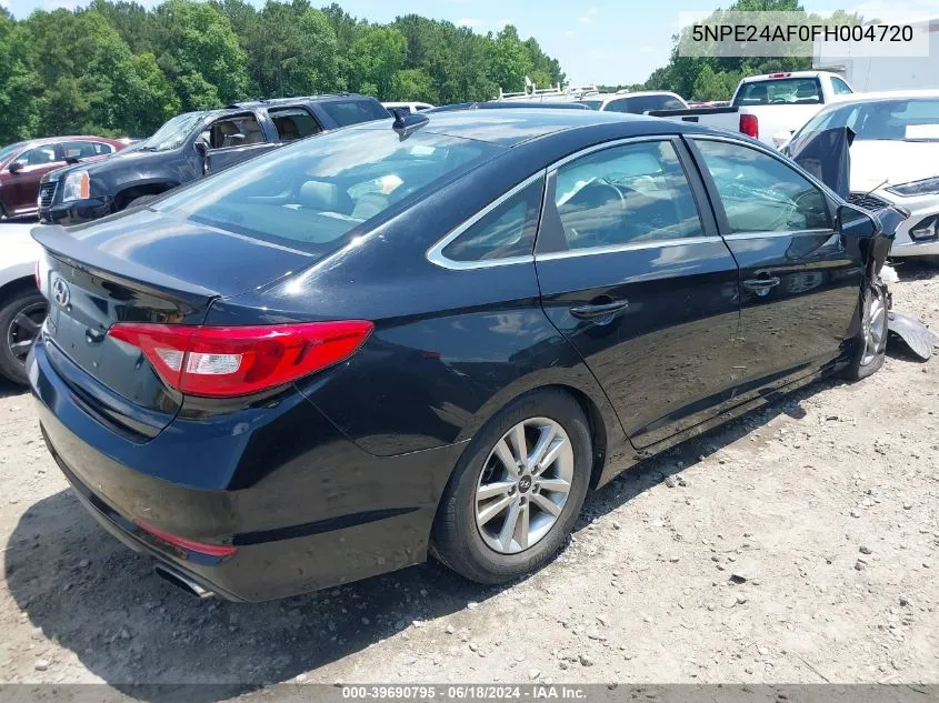 2015 Hyundai Sonata Se VIN: 5NPE24AF0FH004720 Lot: 39690795