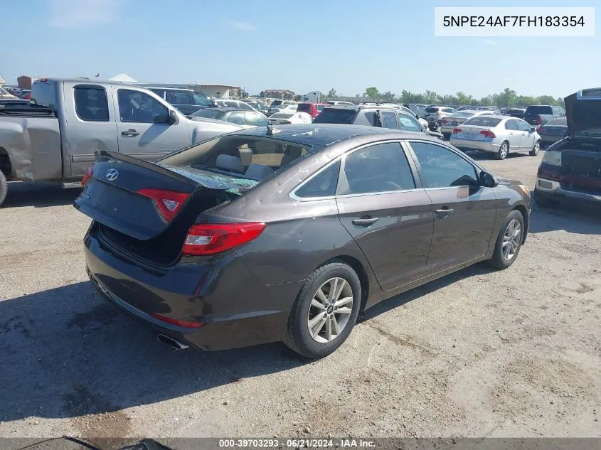 5NPE24AF7FH183354 2015 Hyundai Sonata Se