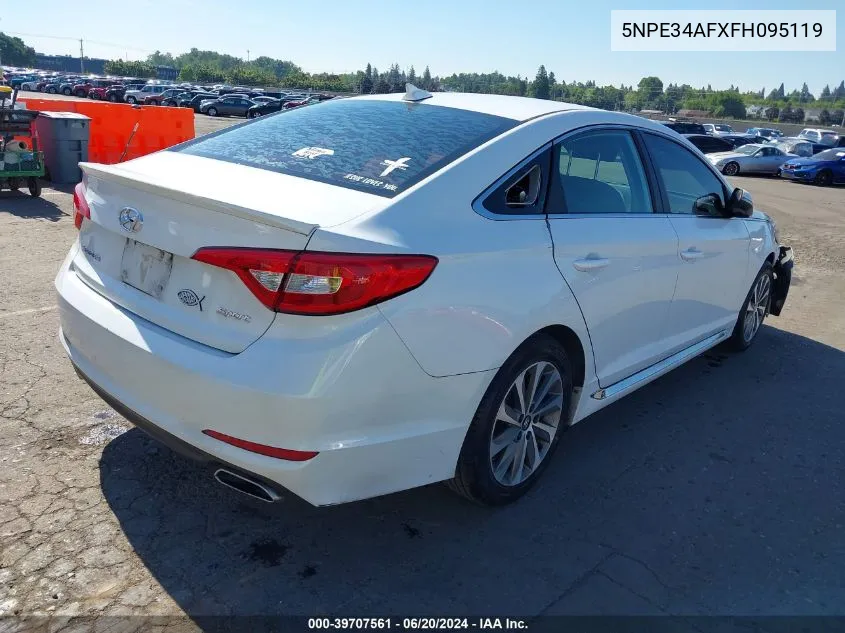 2015 Hyundai Sonata Sport VIN: 5NPE34AFXFH095119 Lot: 39707561