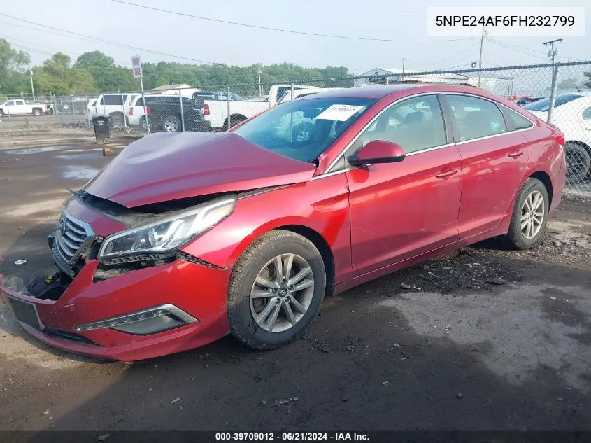 5NPE24AF6FH232799 2015 Hyundai Sonata Se