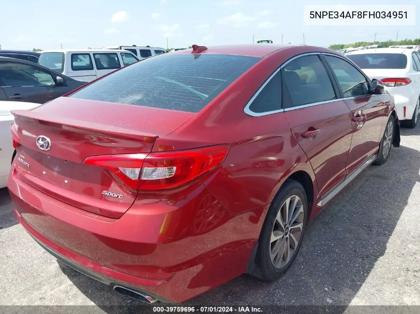 5NPE34AF8FH034951 2015 Hyundai Sonata Sport