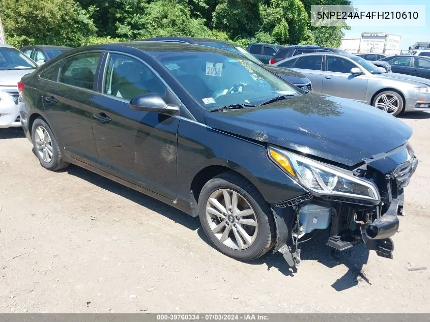 5NPE24AF4FH210610 2015 Hyundai Sonata Se