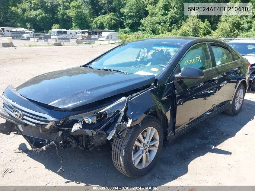 5NPE24AF4FH210610 2015 Hyundai Sonata Se