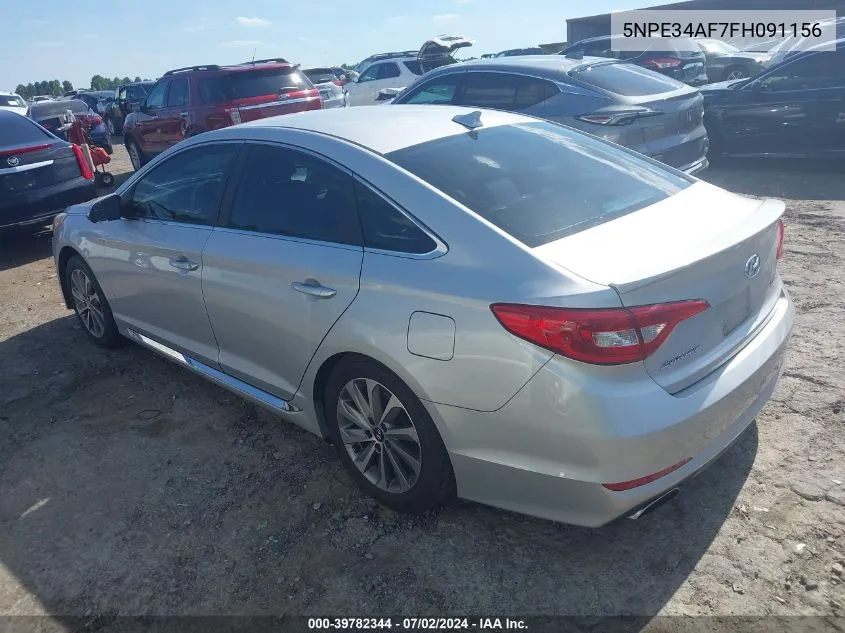 2015 Hyundai Sonata Sport VIN: 5NPE34AF7FH091156 Lot: 39782344