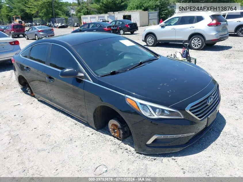 2015 Hyundai Sonata Se VIN: 5NPE24AFXFH138764 Lot: 39783876