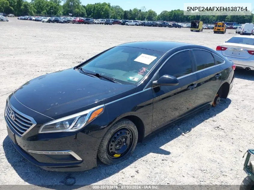 2015 Hyundai Sonata Se VIN: 5NPE24AFXFH138764 Lot: 39783876