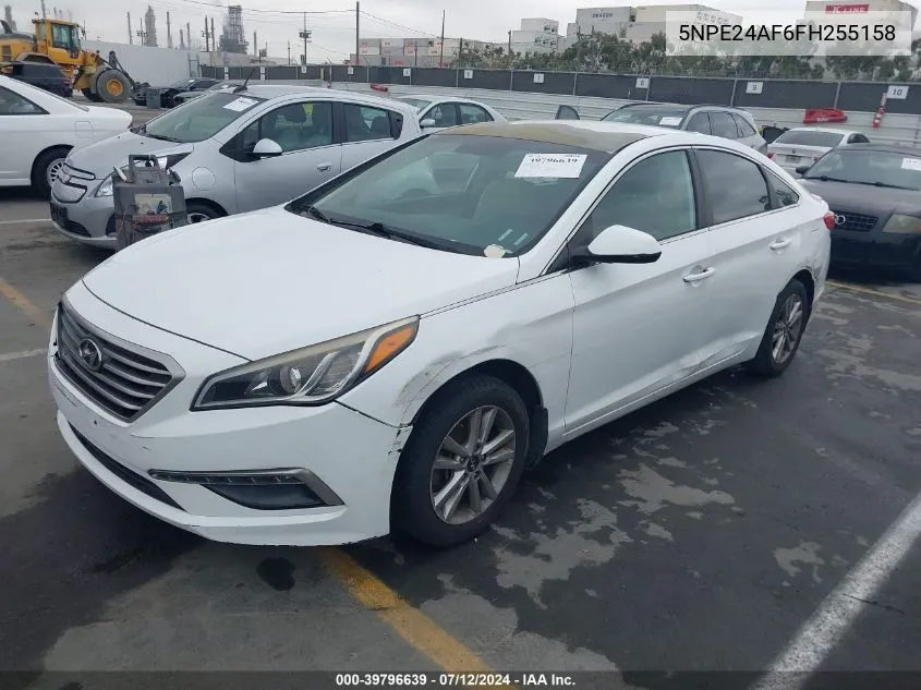 2015 Hyundai Sonata Se VIN: 5NPE24AF6FH255158 Lot: 39796639