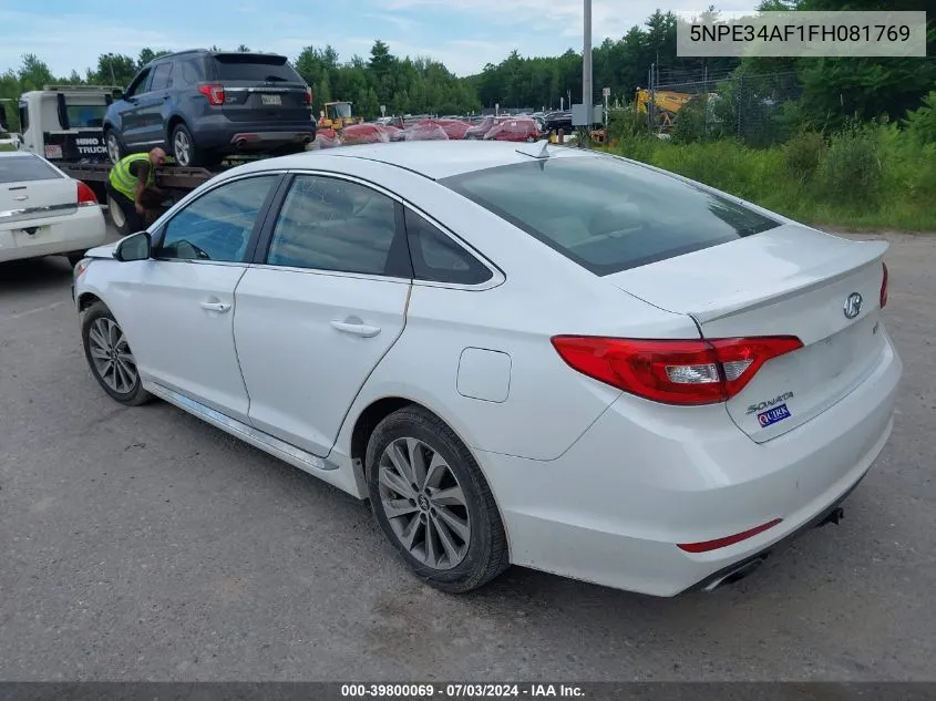 5NPE34AF1FH081769 2015 Hyundai Sonata Sport