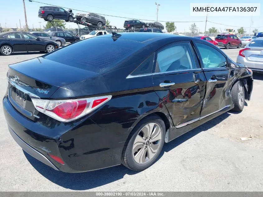 2015 Hyundai Sonata Hybrid Limited VIN: KMHEC4A47FA136307 Lot: 39802190