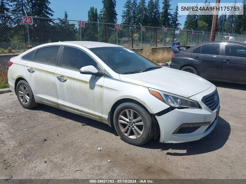 5NPE24AA9FH175759 2015 Hyundai Sonata Eco