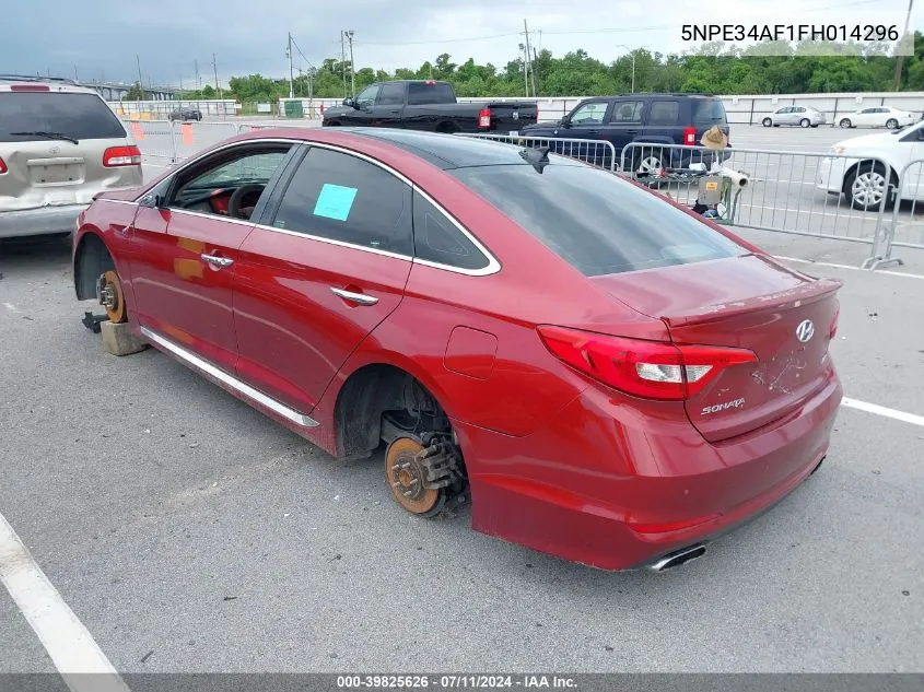 5NPE34AF1FH014296 2015 Hyundai Sonata Limited