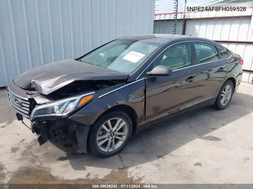 2015 Hyundai Sonata Se VIN: 5NPE24AF8FH059528 Lot: 39839282