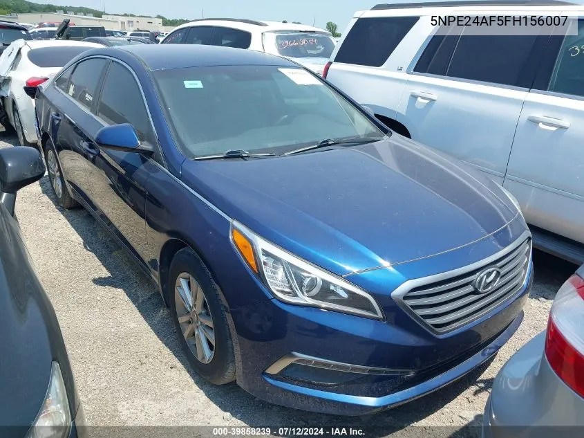 2015 Hyundai Sonata Se VIN: 5NPE24AF5FH156007 Lot: 39858239