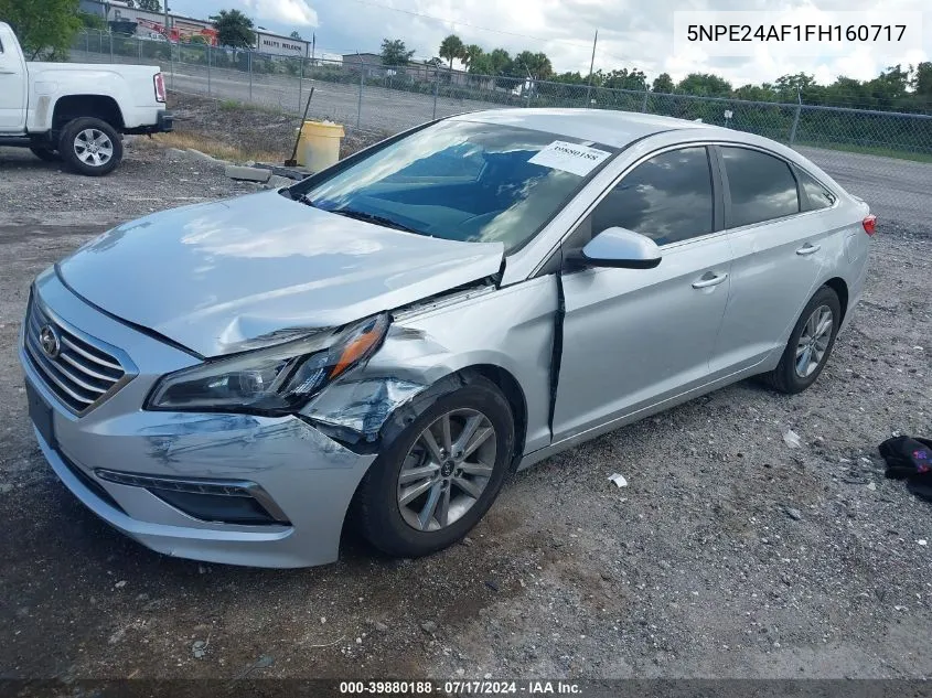 5NPE24AF1FH160717 2015 Hyundai Sonata Se