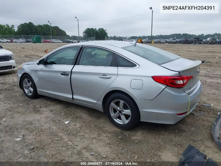 2015 Hyundai Sonata Se VIN: 5NPE24AFXFH204391 Lot: 39880577