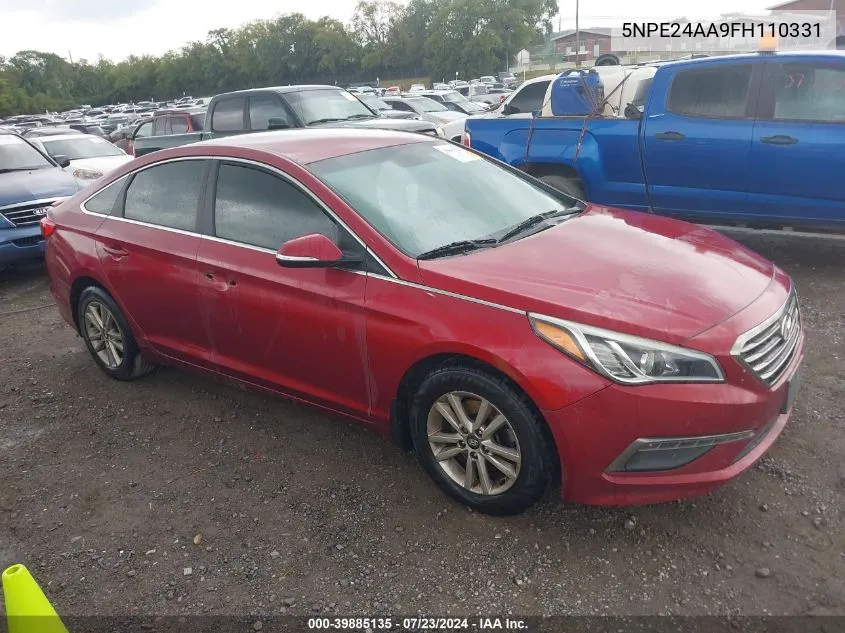 5NPE24AA9FH110331 2015 Hyundai Sonata Eco