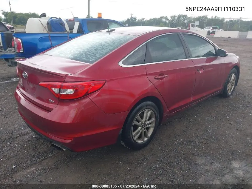 5NPE24AA9FH110331 2015 Hyundai Sonata Eco