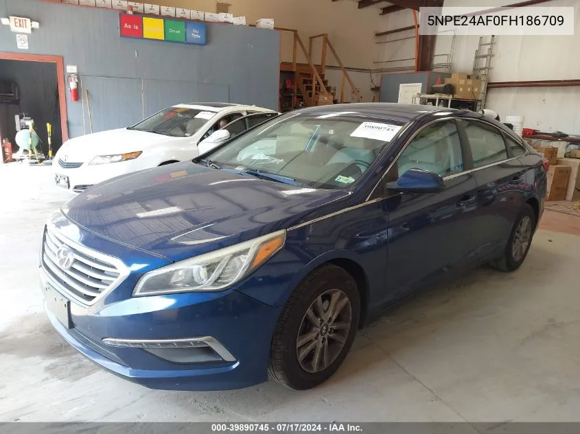 2015 Hyundai Sonata Se VIN: 5NPE24AF0FH186709 Lot: 39890745