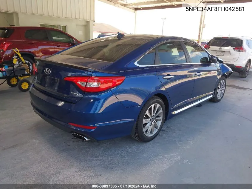 2015 Hyundai Sonata Sport VIN: 5NPE34AF8FH042581 Lot: 39897385