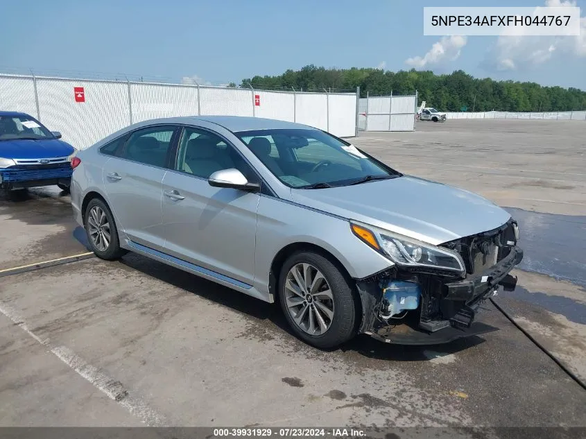 2015 Hyundai Sonata Sport VIN: 5NPE34AFXFH044767 Lot: 39931929