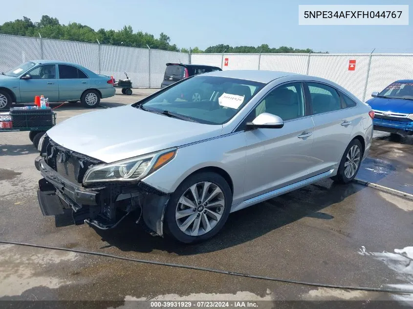 2015 Hyundai Sonata Sport VIN: 5NPE34AFXFH044767 Lot: 39931929