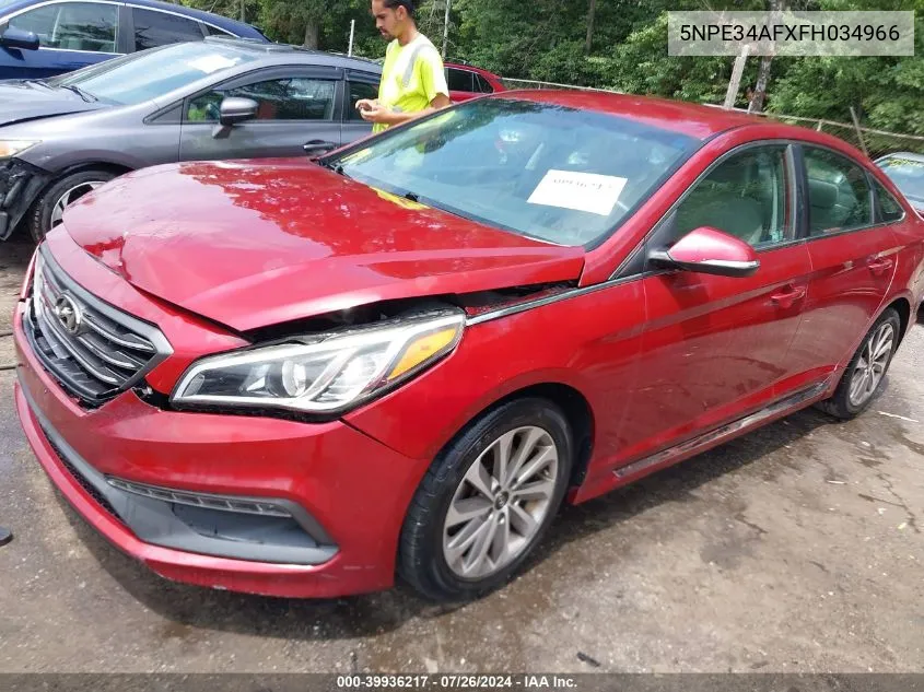 5NPE34AFXFH034966 2015 Hyundai Sonata Sport