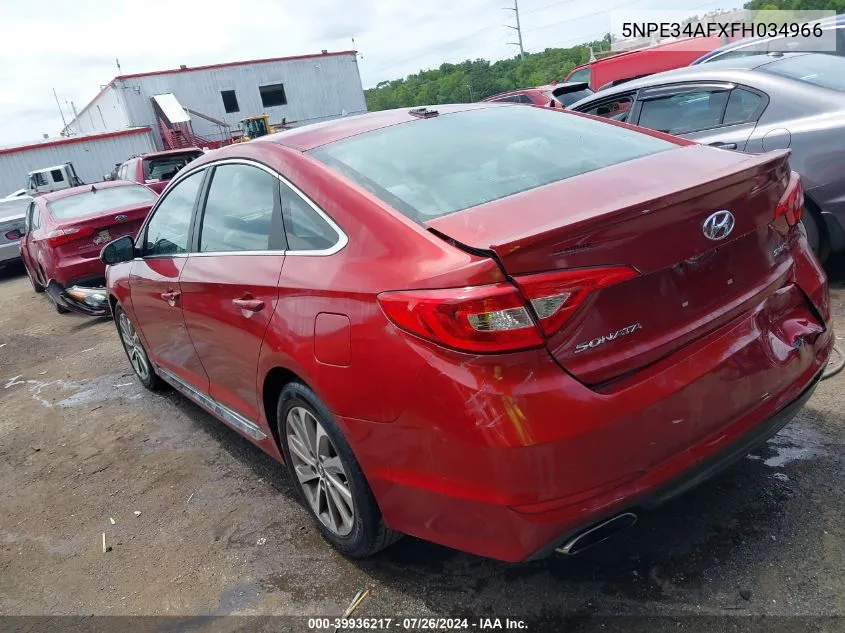 5NPE34AFXFH034966 2015 Hyundai Sonata Sport