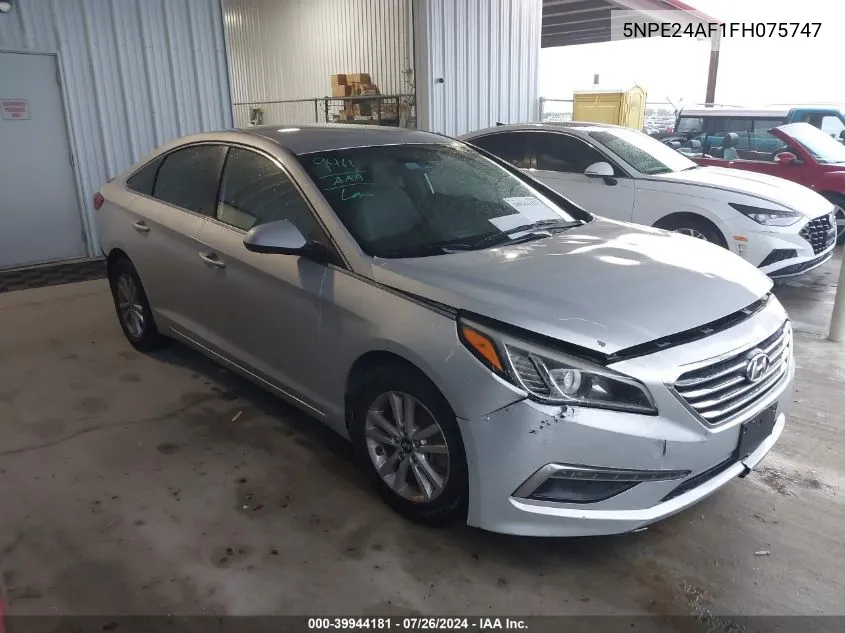 5NPE24AF1FH075747 2015 Hyundai Sonata Se