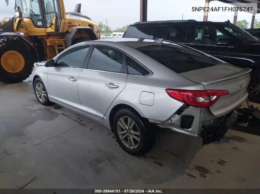 5NPE24AF1FH075747 2015 Hyundai Sonata Se