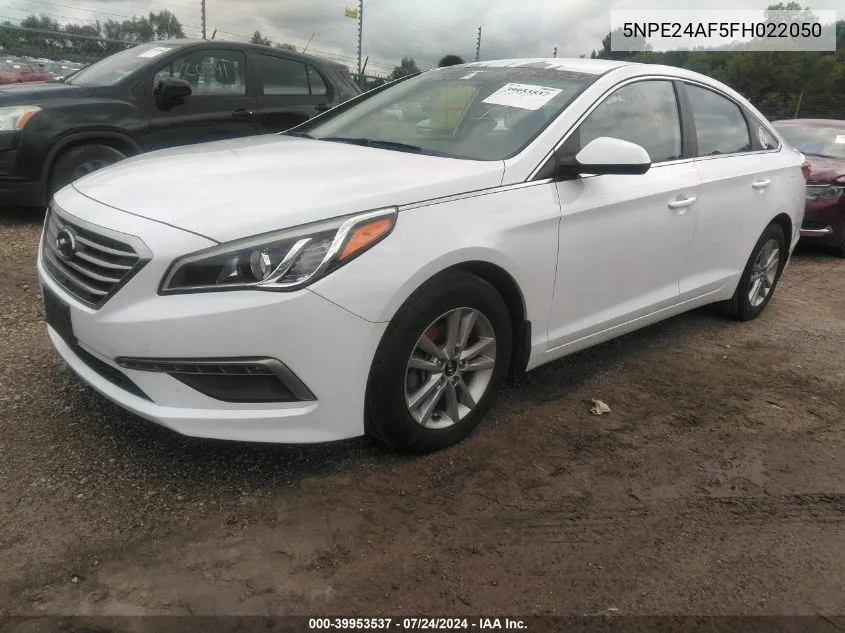 2015 Hyundai Sonata Se VIN: 5NPE24AF5FH022050 Lot: 39953537