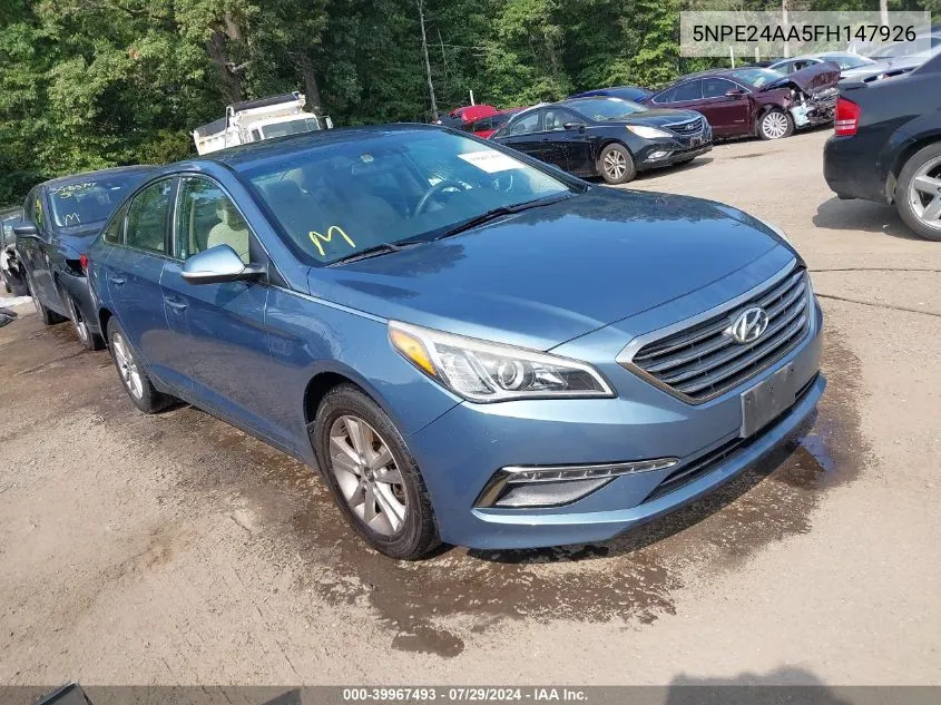 2015 Hyundai Sonata Eco VIN: 5NPE24AA5FH147926 Lot: 39967493